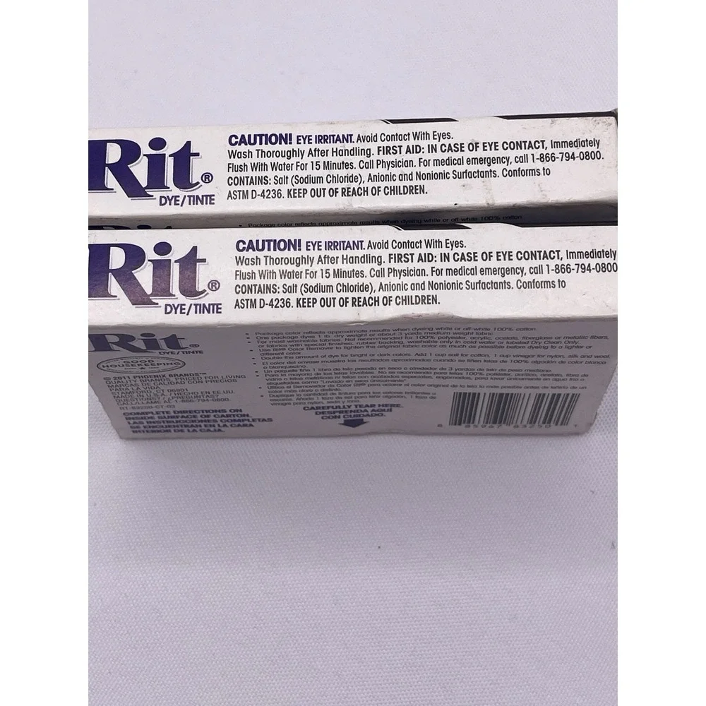 Economic 2 Pack - Rit All-Purpose Fabric Dye Powder -Dark Brown  -‎ 1 1/8 oz